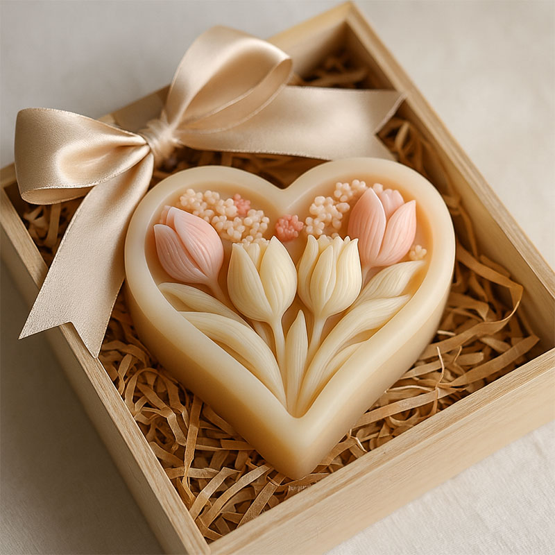 3D heart-shaped tulip silicone - Soap Making Kit For Beginners recension och pris