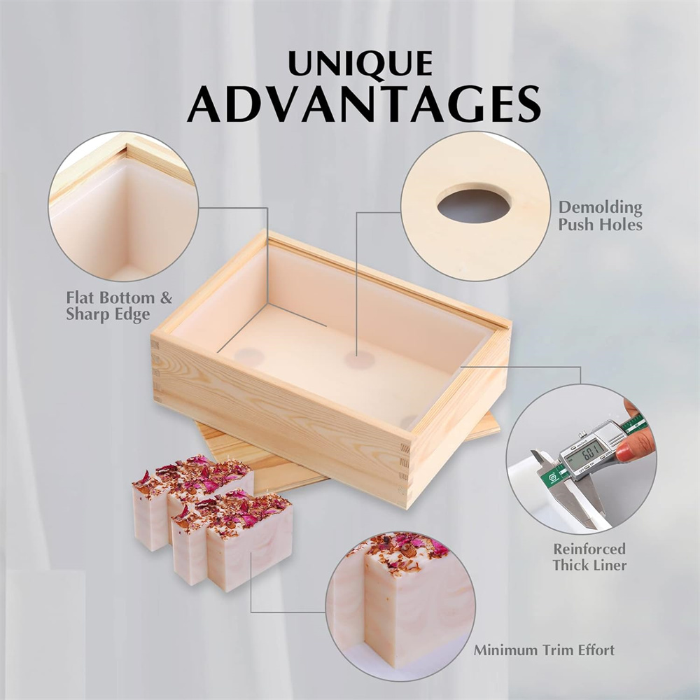 Large Soap Molds Rectangle Sil - Soap Making Kit For Beginners recension och pris