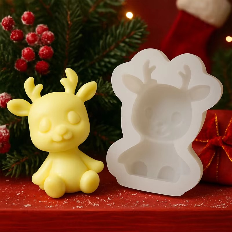1-10PCS Christmas Reindeer Sil - Soap Making Diy Kit recension och pris