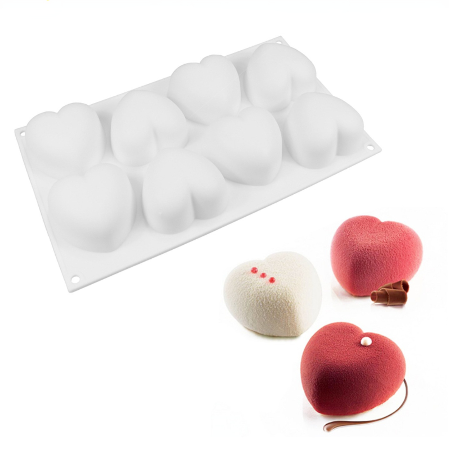 Love Heart Silicone Soap Mold  - Soap Making Instructions recension och pris