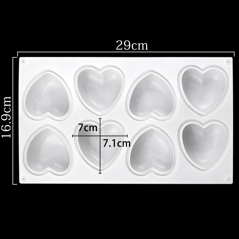 Love Heart Silicone Soap Mold  - Soap Making Instructions recension och pris