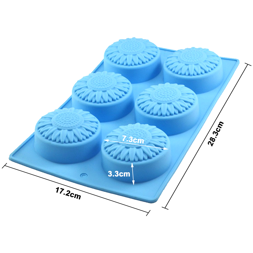 6 Cavity Silicone molds Flower - Soap Making Kit For Beginners recension och pris