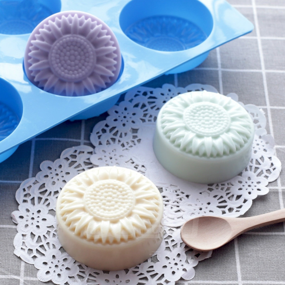 6 Cavity Silicone molds Flower - Soap Making Kit For Beginners recension och pris