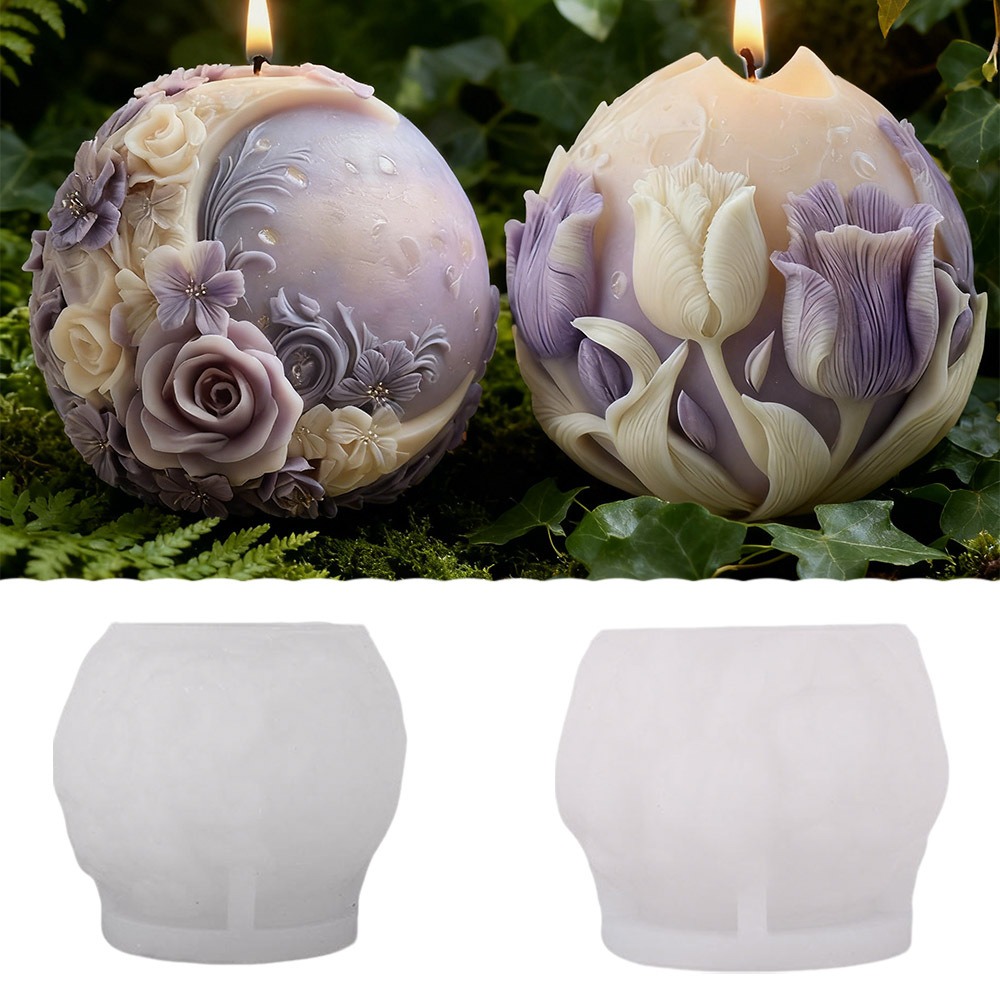 Moon Rose Tulip Ball Candle Si - Soap Making Gifts recension och pris
