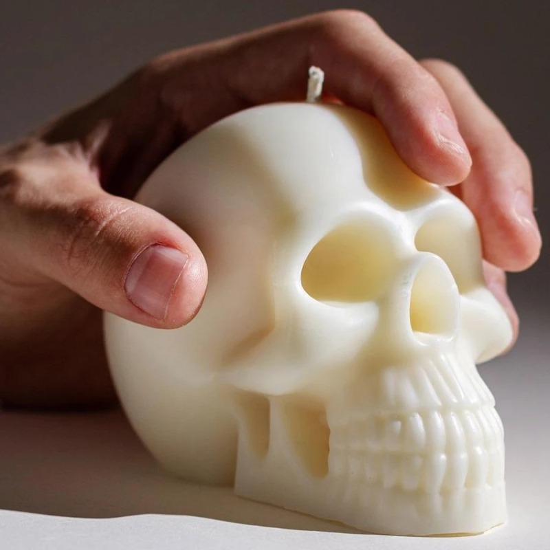 3D Skull Silicone Candle Molds - Soap Making Gifts recension och pris